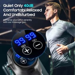 Massagepistool, hoogwaardige percussiemassage voor spierontspanning, professioneel deep tissue massagepistool en handig verwarmd spiermassagepistool voor volledige lichaamsontspanning — thumbnail 5