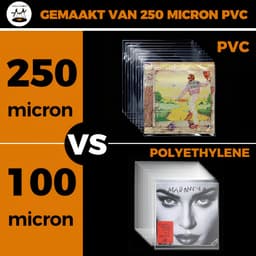 Pinguïn Records Glasheldere PVC hoezen - LP hoezen - 25 stuks - VinylCare Ultimate Shieldsleeve - LP Beschermhoezen - Hard plastic - Premium kwaliteit - Extra stevige hoeken - Buitenhoezen voor standaard LP’s - 250 Micron — thumbnail 5