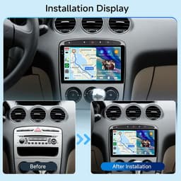 Auto Radio 9 Inch - 4GB RAM + 128GB Opslag - Android 15 met Navigatie - Draadloze Carplay en Android Auto - ShopVlot — thumbnail 4