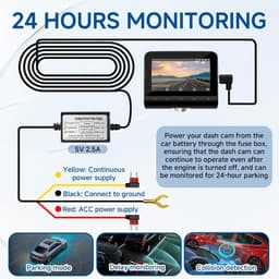 Dash Cam Hardwire Kit, Dash Camera Auto Oplader - ShopVlot — thumbnail 5