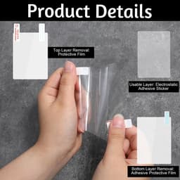 Solidchoice - Set van 8 Electrostatische Folies voor Dashcam — thumbnail 2