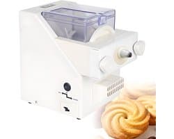Elektrische Koekjespers - Koekjesmaker Deegspuit - Koekjes Bakken - 8 Spuitmonden 6 Vormen - 50-60 RPM - Zilver