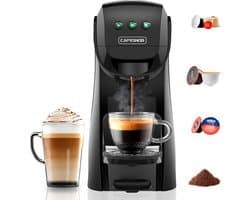 Koffiezetapparaat - Koffie machine - Thuisgebruik Kantoor - 4-in-1 Systeem - 082 L Reservoir - Zwart