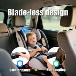 Draagbare USB-ventilator voor auto, USB-ventilator met 3 snelheidsmodi, instelbare dubbele wind, 180 graden sterke wind, geluidsarm, voor auto, vrachtwagen — thumbnail 2