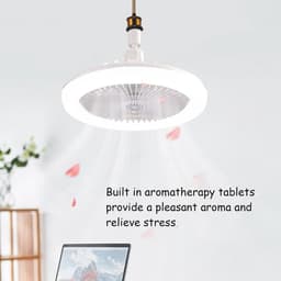 Plafondventilator, dimbare plafondventilator met geïntegreerde verlichting, krachtige LED-plafondventilator voor kinderkamers, plafondventilator voor verkoeling. — thumbnail 4
