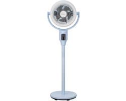 Fram Staande Ventilator – DC Motor – 24 W – 2-in-1 Verstelbare Hoogte – Aromatherapie Compartiment – 9 Snelheidsstanden – TURBO-functie – LED-display – Touchbediening – 9 Uurs Timer – Afstandsbediening – Blauw