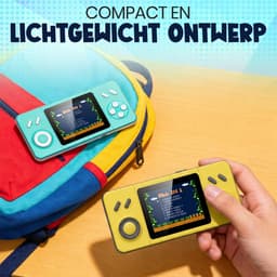 Retro Game Console – Handheld Spelcomputer voor kinderen – Gameboy – Reisspeelgoed – LCD-kleurenscherm – 266 Games — thumbnail 5