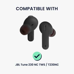 kwmobile 6x cover voor in-ear oortjes geschikt voor JBL Tune 230 NC TWS / T230NC - Vervangende oordopjes van siliconen in blauw - 3 maten — thumbnail 2