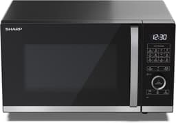 Magnetron met grill - Oven combi - Snel eten bereiden - Ontdooifunctie - 25 Liter - Zwart — thumbnail 2