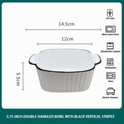 Solidchoice - Set van 4 Keramische Borden voor Oven en Magnetron — thumbnail 5