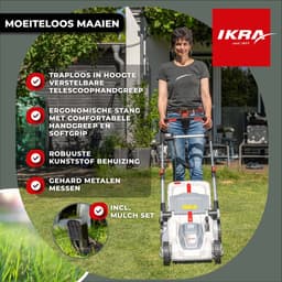 IKRA elektrische grasmaaier IERM 2043 T, 2.000 W, maaibreedte 43 cm, inclusief reservemes — thumbnail 2