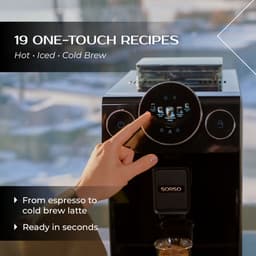 SORSO Terra T3 Volautomatische koffiemachine bonen met cold brew / ijskoffie - Zwart — thumbnail 5
