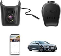 4K Dashcam Auto Geschikt voor Audi A1 A3 A4 A5 A6 A7 A8 e-tron Sportback GT Q2 Q3 Q5 Q7 Q8 TT R8 2019-2026, 4K WiFi-APP, OEM, 2160P UHD Video, G-Sensor, Nachtzicht, Plug & Play — thumbnail 1