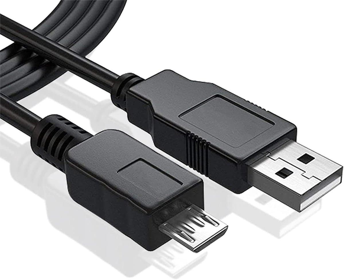 USB Kabel - Datakabel Oplader - Apparaten Koppelen - Snelle Data Overdracht - 1 Meter - Zwart — afbeelding 1