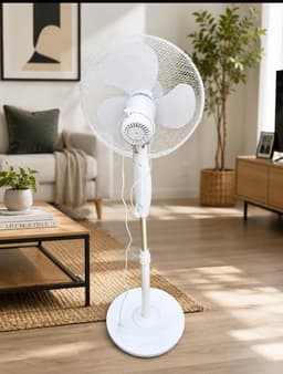 Staande Ventilator 40 cm – 50W – 3 Snelheden – 3 bladenIn Hoogte Verstelbaar * iameter: 40 cm * Vermogen: 50 Watt * Hoogte: verstelbaar tot 125 cm * Snelheden: 3 standen * Oscillatiefunctie: Ja — thumbnail 5
