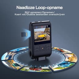 VALI® Draadloze Dashcam - Loop - Opname - Dashcam met Parkeermodus - Zwart - 8cm x 3cm x 5cm — thumbnail 2
