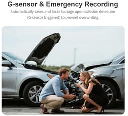 Auto Camera - Rijrecorder - Veilig Onderweg - 2K QHD Resolutie - 145 Graden - Zwart — thumbnail 2