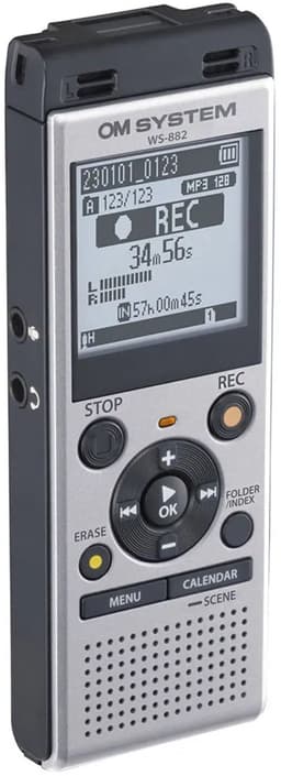OM System WS-882 Digitaal dicteerapparaat Opnameduur (max.) 1040 h Zilver — thumbnail 2
