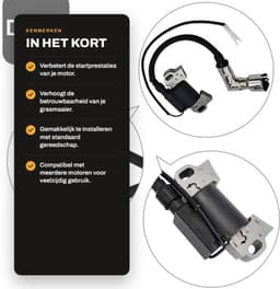 Ontsteking Coil - Geschikt voor Craftsman/Huskee - Part Number 751/12220 - Schokbestendig - Voor 420cc Motor - Ontstekingsspoel — thumbnail 2