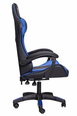 RACINGX - Game Stoel Met Voetsteun- Gaming Stoel - Ergonomische Bureaustoel - Gamestoel - Verstelbaar - Gaming Chair - Zwart/Blauw — thumbnail 5