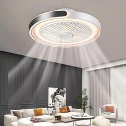 Thuys - Stille Plafondventilator met Lamp 72W - ABS Bladen - Metalen Lamphuis - voor Woonkamer - Slaapkamer en Kantoor — thumbnail 5
