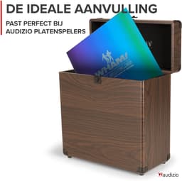 Audizio RC32 Vinyl Platenkoffer voor max 30/35 platen - Houtlook — thumbnail 4