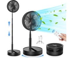 statiefventilator - torenventilator - zwart airco - Verstelbare ventilator - Ventilator met afstandsbediening - Stille ventilator - Draaibare kop - Frisse lucht in huis - Ventil — afbeelding 1