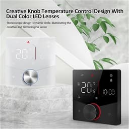 Slimme Thermostaat - Digitale Temperatuurregelaar - Comfortabel Wonen - Wekelijks Programmeerbaar - 8.8 cm - Zwart — thumbnail 3
