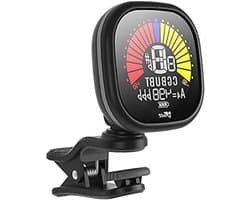 Clip-tuner - Stemapparaat - Muziek Stemmen - Oplaadbaar via USB - 49x26x40 mm - Zwart