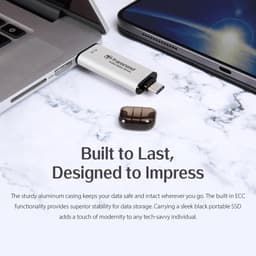 Externe SSD - Draagbare Opslag - Bestanden Overzetten - Hoge Snelheid - 512 GB - Zilver — thumbnail 2