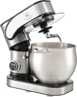 Keukenmachine - Mixer Deegmachine - Bakken en Koken - Krachtige Motor - 12 Liter - Zilver — thumbnail 1