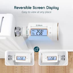 Radiator Thermostaat - Slimme Verwarmer - Energie Besparen - App Bediening - 11 Periodes - Wit — thumbnail 3