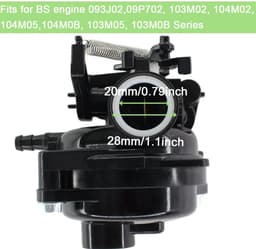 Omgoods - Carburateur voor Grasmaaier - Vervangbaar Model - Kwaliteit - Geschikt voor Troy-Bilt - 163cc 140cc — thumbnail 5