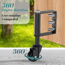 Omgoods - 5 cm Poortroller met Schokabsorberende Rubberbanden — thumbnail 4