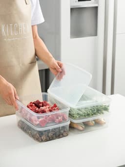 Omgoods - Set van 4 Voedselopslagdozen, 3.5L voor Magnetron en Vriezer — thumbnail 5