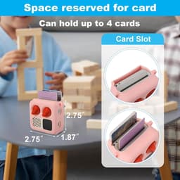 Siliconen Hoesje, Geschikt voor Yoto Mini (Editie 2024), Reistas met Verstelbare Schouderriem, Beschermhoes voor Yoto Mini-Speler, roze — thumbnail 3