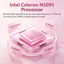 15,6 Inch Laptop T152A‑N95 - Intel Celeron N95 - 1920×1080 Full HD IPS‑scherm - 16GB DDR4‑512GB SSD - Windows 11 - Roze — thumbnail 5