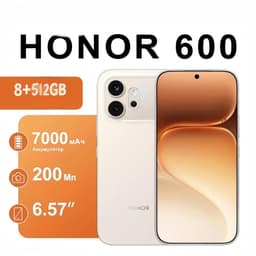 HONOR 600 5G Smartphone 8GB+512GB Goud 6.57 inch AMOLED 200MP Camera IP69 — thumbnail 1