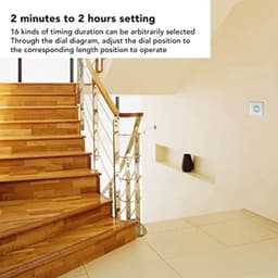 Timer schakelpaneel, aftelschakelaar, aanraakbediening, 3500W, 2 minuten tot 2 uur tijdinstelling, timerschakelaar voor huishoudelijke apparaten in de gang — thumbnail 3