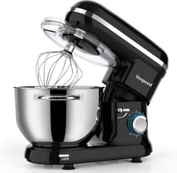 Keukenmachine 1500W met 6 snelheden | Standmixer met 6,2L RVS kom | Deegkneder met garde en deeghaak — thumbnail 1