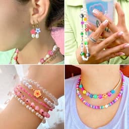 Set van 200 vlinderkralen van polymeerklei en klei in diverse kleuren, ideaal voor het maken van unieke DIY sieraden en creatieve projecten — thumbnail 2