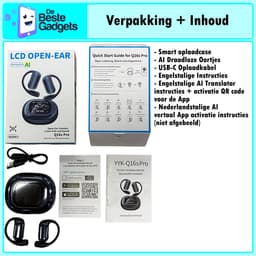 De Beste Gadgets AI Vertaal Oordopjes – Real-Time Vertaling in 144 Talen – Draadloze Bluetooth Earbuds met Oplaadcase — thumbnail 5