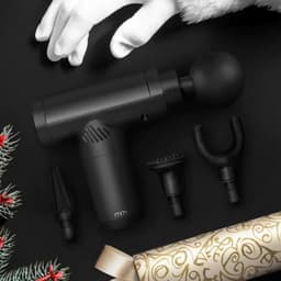 Massage Gun - Spierontspanner Percussie - Herstel Bevorderen - Diepe Weefsel Stimulatie - 0.61 kg - Zwart — thumbnail 2
