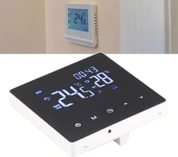 Touchscreenthermostaat Vloerverwarming - Slimme Thermostaat Kamerthermostaat - Temperatuur Regelen - Nauwkeurige Temperatuurregeling - 3500W - Wit — thumbnail 3