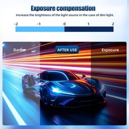 SnelShoppen - SIXTOP 360° 4-kanaals dashcam auto, 1080p camera's voor binnen en achter, 3 inch IPS-scherm, nachtzicht, 24-uurs parkeerbewaking, G-sens — thumbnail 4