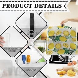Stand Mixer Cover - Keukenmachinehoes Apparaatbeschermer - Keuken Organisatie - Met Opbergvak - 37 cm Hoog - Tropical Monstera — thumbnail 2