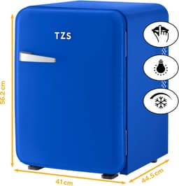 TZS First Austria Mini koelkast - Minibar - 40 liter - Vrijstaand - Volledig stil 22dB - Retro - Donkerblauw — thumbnail 4