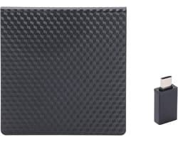 Externe DVD CD Brander - Extern Optisch Station - Bestanden Archiveren - USB 3.0 Type-C - 14mm - Zwart
