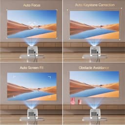 Golaro Beamer - Projector - Mini Beamer - Mini Projector - Draagbare Beamer 8K - Voice Control - Wifi - Wit - Afstandsbediening — thumbnail 2