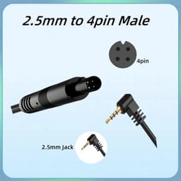 Verlengkabel 2,5 mm naar 4-pins voor Dashcam en Achteruitrijcamera (9,5 meter) — thumbnail 3